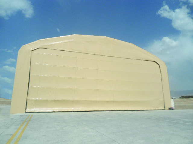 FOLD-UP MEGA PVC HANGAR DOORS